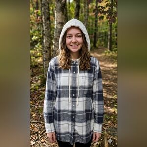 American Eagle Hooded flannel Shirt